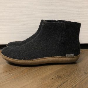 Glerups felted wool slippers, size 38